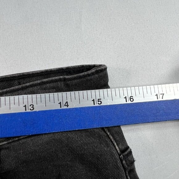 Cotton On Mom Jeans Womens Size 10 Black Denim Stretch Pockets Distressed  New - Picture 9 of 10